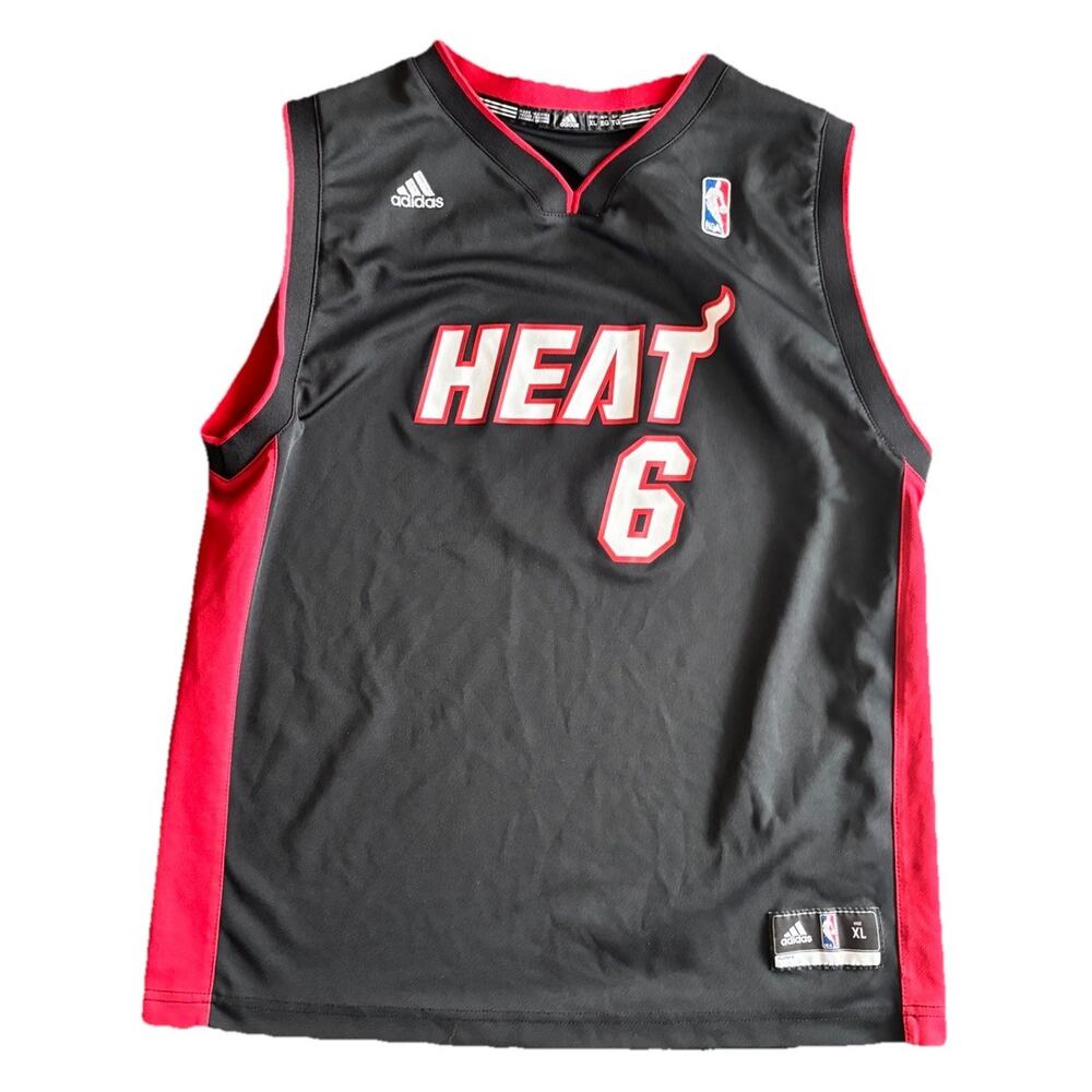 Miami Heat #6 Lebron James NBA Jersey Adidas Youth XL